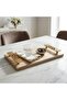 Mizan Metal Rectangle Tray 42x21x5cm - Gold