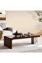 Masa Coffee Table Marble - Beige & Brown