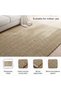 Nagumi Handwoven Jute & Cotton Dhurrie 120x180cm - Natural - 4