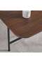 Rasario Coffee Table Melamine - Walnut & Black - 3