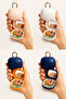صندوق مجوهرات محمول على شكل خاتم - منظم مجوهرات صغير مع مرآة و4 أقسام - أزرق داكن - 6