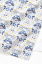 Stylish Beach Towel with Floral Butterfly Motif - Bohemian Modern Blue and White Quick-Dry Microfiber Towel - 3