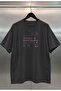 Apparel Digital Printing Black and White Oversize Unisex T-Shirt