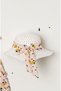 Sweet Lemon Print Baby Girl Dress with Hat and Bow - 4