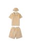 Solid Brown Shorts and Top Set
