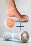 Heel Spur Crack Insole Sock Shock Absorbing and Foot Massage Roller Foot Body Massage Tool