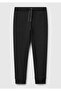Boys' black back pocket sweatpants with logo