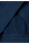 Boy's navy blue one-piece printed hooded sweatshirt with front and back design - 3