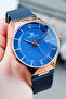 Men's Navy Blue Calendar Wristwatch for Classic and Stylish Wear 761150 - 4