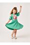 Girl's Short Sleeve Lycra Combed Cotton Printed Dress - 5