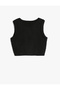 Crop Knitwear Athlete Halter Neckline Slim Fit Asymmetrical Cut - 4