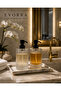 Luxury Striped Glass Liquid Soap Dispenser Detergent Dispenser Set of 2 with Black Pump - 5