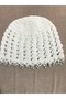 Pearl Bead Embroidered Hand Knitted Mesh Beanie - Summer Mesh Beanie - 2