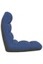 Scaun de podea pliabil, albastru, material textil - 4