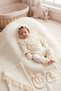 Muslin Buttoned 100% Cotton Blanket Overalls Set Pugi Newborn Baby Set Organic Luxury