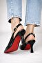 Women's Ovis Pointed Heeled Shoes - black-patent leather - 4