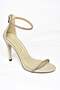 M251800009 Beige/Bronze Single Band Stoned Women's Evening Dress Shoes - 7