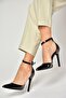 S372664708 Black Patent Leather Thin Heeled Women's Shoes - 2