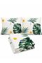 Green Monstera Patterned Pique Set - Double - 2