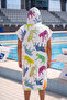 Tiger Unisex Towel Poncho Swimmer Hooded Bathrobe for Race Training Pool and Sea - 6