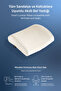 Visco Orthopedic Lumbar Support Pillow, Office, Car, Chair, Seat, Back Pillow Cushion, 38X33X12 cm - 4