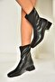 T642749009 Black Stretch Women's Boots - 3