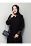 Lace Detail Plus Size Casual Dress - Black
