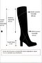 Gray Suede Short Heeled Women's Boots E726203402 - 6