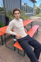 Men's Half Turtleneck Knitwear Stone Sweater Patterned Steel Knit Classic Fit - 5