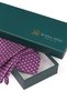 Plum Patterned Silk Tie Set - 4