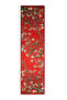 Burgundy Almond Flower Silk Scarf - 5