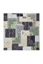Mint Patchwork Pattern Twill Silk Scarf