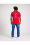 Men's Oversize Crew Neck T-Shirt Imagination 26150 Red - 2