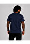 Men's Oversize Crew Neck T-Shirt Los Angeles 26155 Navy Blue - 2