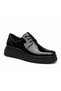 Black Patent Leather Men's Shoes - Shiny Tuxedo-Style Lace-Up Comfortable Casual Sneaker Kb X3