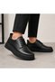 Charcoal Leather Men's Shoes - Easy to Clean Premium Comfortable Smart Casual Daily Sneaker Kb X16 - 2