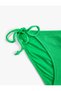 Brazilian Bikini Bottom Basic Textured Side Tie Detail - 8