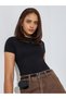 Pack of 2 - Cotton Stretch Fitted High Neck T-Shirt