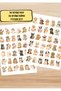 72-Piece (36-Piece Cat Sticker + 36-Piece Dog Sticker Set) 2 Sheets of Cute Animal Stickers, Cat Dog Sticker Set 72 Pieces – Cute Animal Stickers, Agenda Notebook Laptop Decoration Stickers - 2