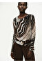 Zebra patterned blouse
