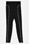Women Tight Fit Running Leggings, Black - 3
