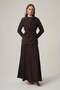 Women's Sequin Embroidered Belt Detailed 3-Piece Set Brown 31375