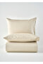 Premium Tencel Double Satin Duvet Cover Set Beige (200X220 cm) - 8