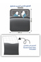 Solid Duvet Cover Set 6-Pcs, King Size 220×240 cm Bed, Brushed Microfiber,( Without Filler ) - 3