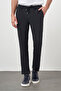 Men's Navy Blue Polyviscon Trend Drawstring Jogger Slim Fit Sports Trousers - 2