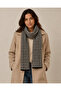 وشاح تريكو منقوش بنقشة Houndstooth