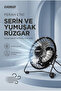 Hdx7252 Büyük Boy Masaüstü El Fanı Siyah Efn Usb Kablolu 18*18cm Astakos - 7