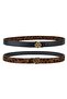 Kieran Brown Leopard Women's Reversible Leather Belt - 4