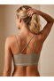Seamless Cross-Strap Seamless Bra with Removable Pads - 2