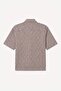 Boxy Fit Short Sleeve Checkered Burgundy Shirt H3727Ax26Sm - 8